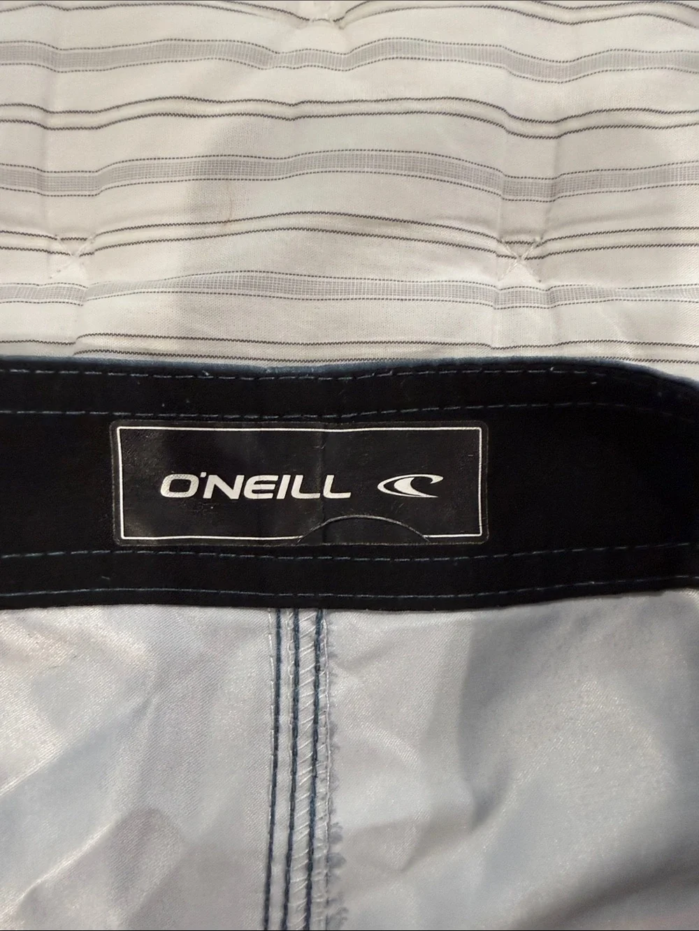 O'Neill Blue, Orange & Yellow Striped Kids Swim Trunks